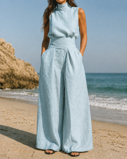 Póilín | Cotton and Linen Two-Piece Set