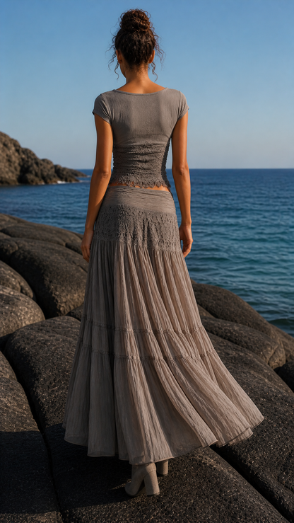 Raghnailt | Top and Skirt Set