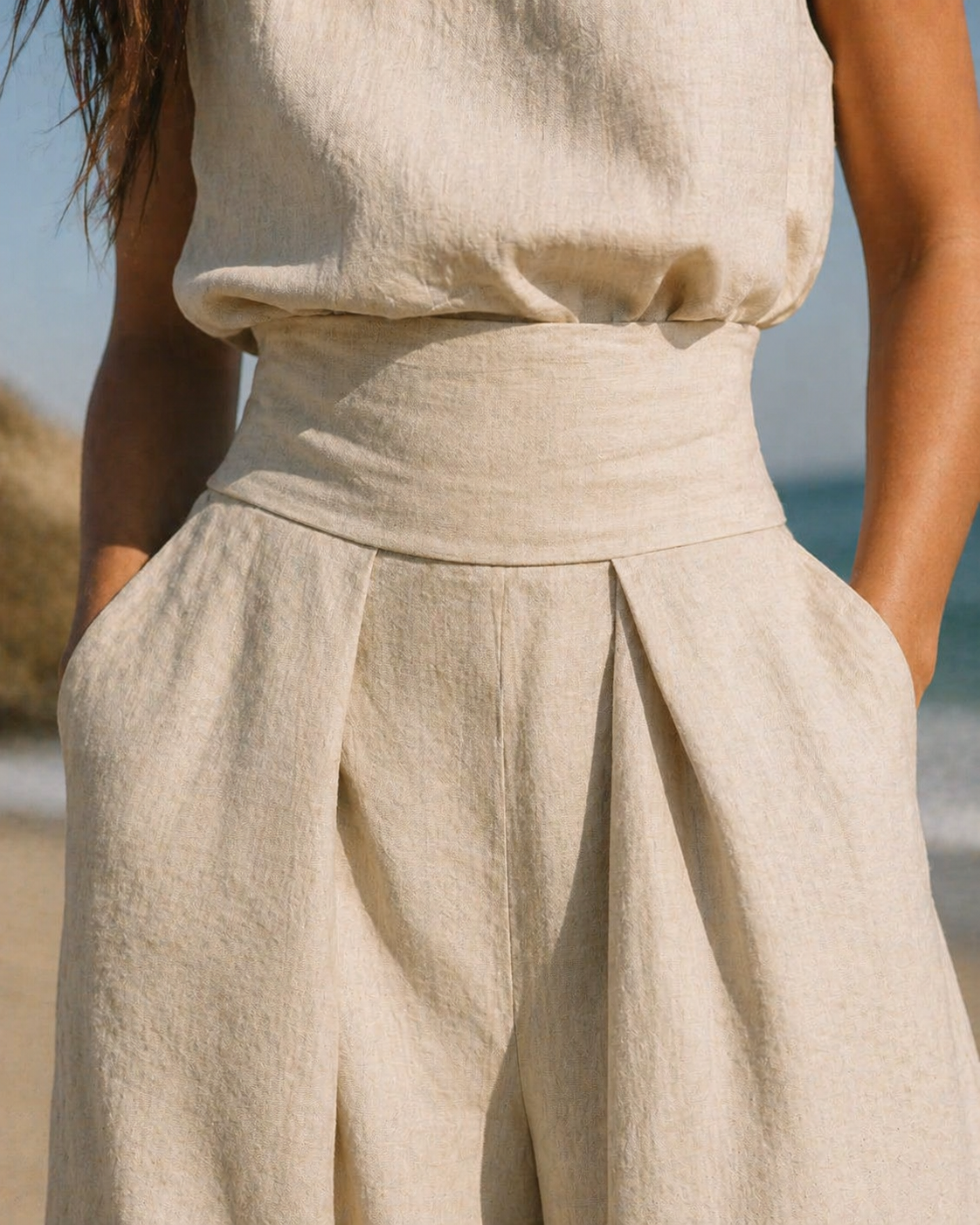 Póilín | Cotton and Linen Two-Piece Set