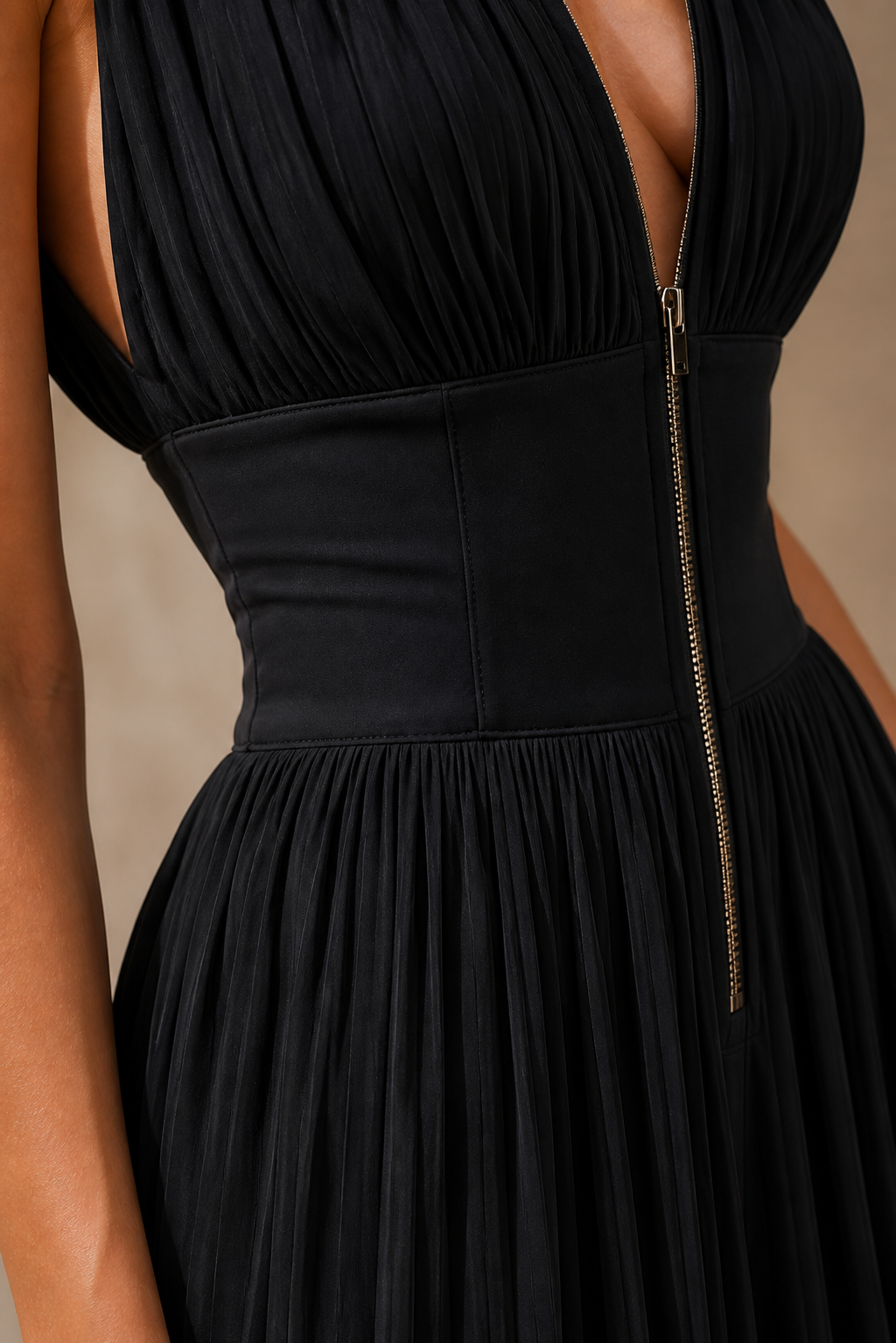 Peigí | Long Pleated Jumpsuit