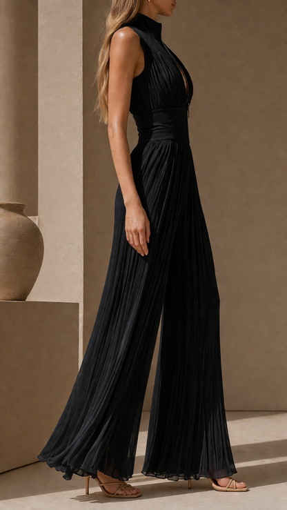 Mallaidh | Pleated Flowy Jumpsuit