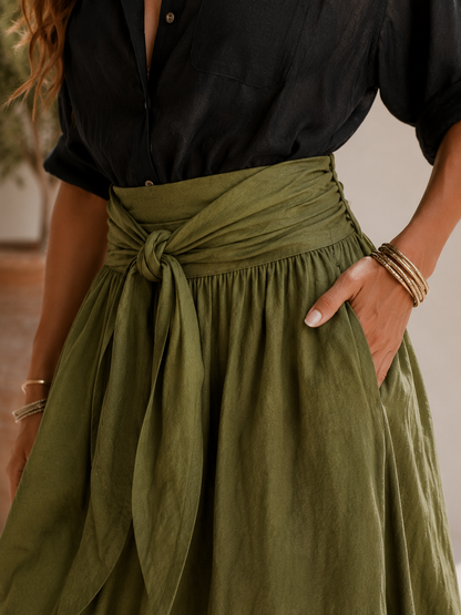 Seosaimhín | Flowing Shirt and Long Skirt Set