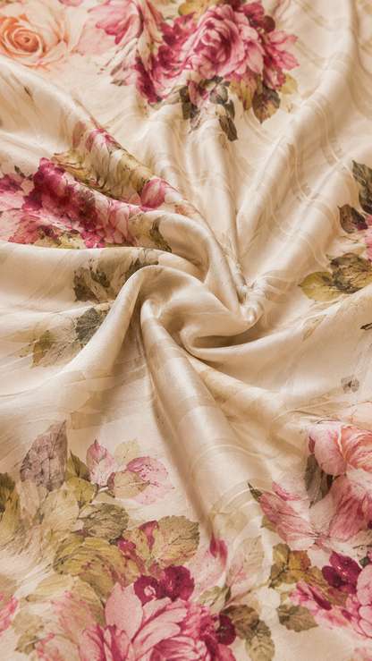 Bé Chuma | Flowing Floral Midi Dress