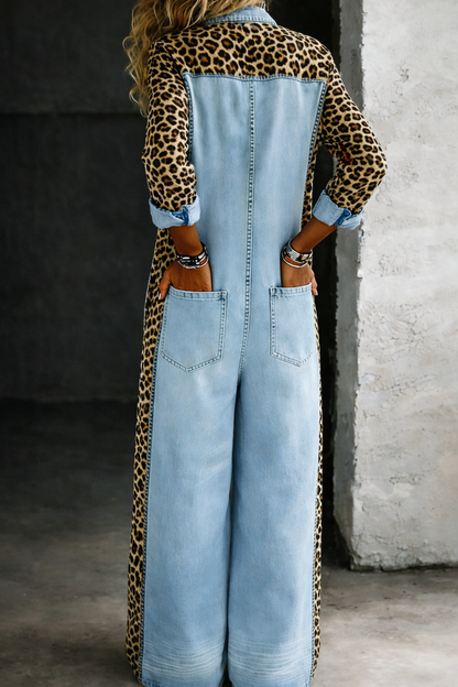 Róisín - One Piece Denim Shirt Jumpsuit