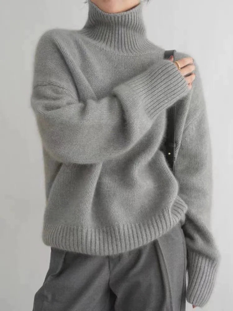 Isabella – High-necked cashmere jumper