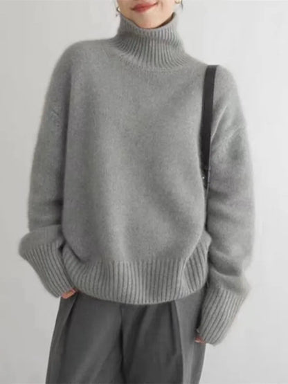 Isabella – High-necked cashmere jumper