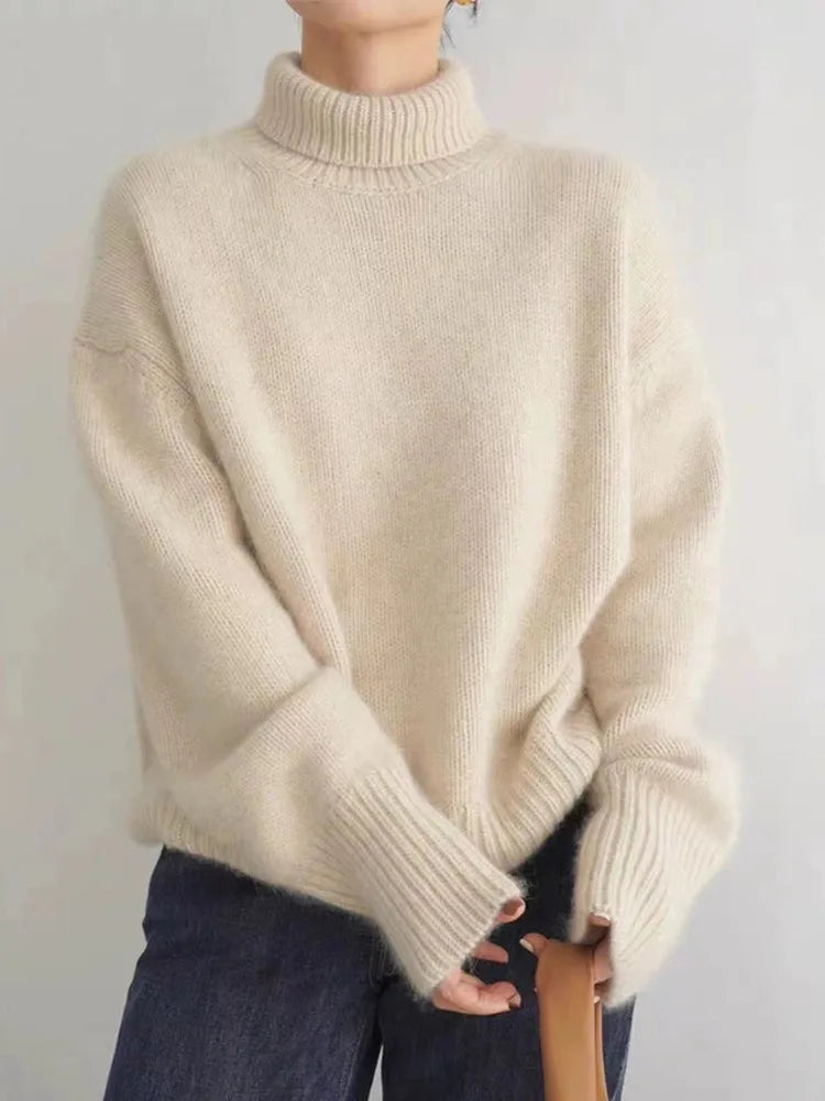 Isabella – High-necked cashmere jumper