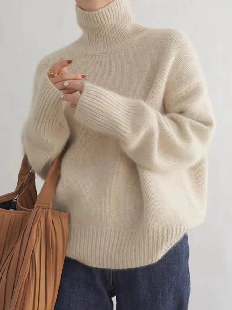 Isabella – High-necked cashmere jumper