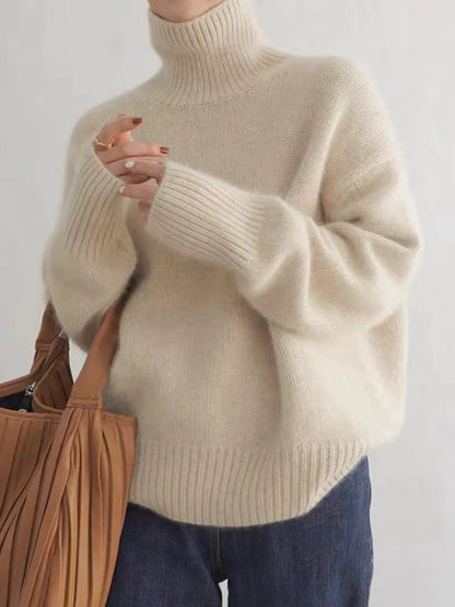 Isabella – High-necked cashmere jumper