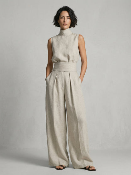 Echrad | Minimalist Sleeveless Top Set