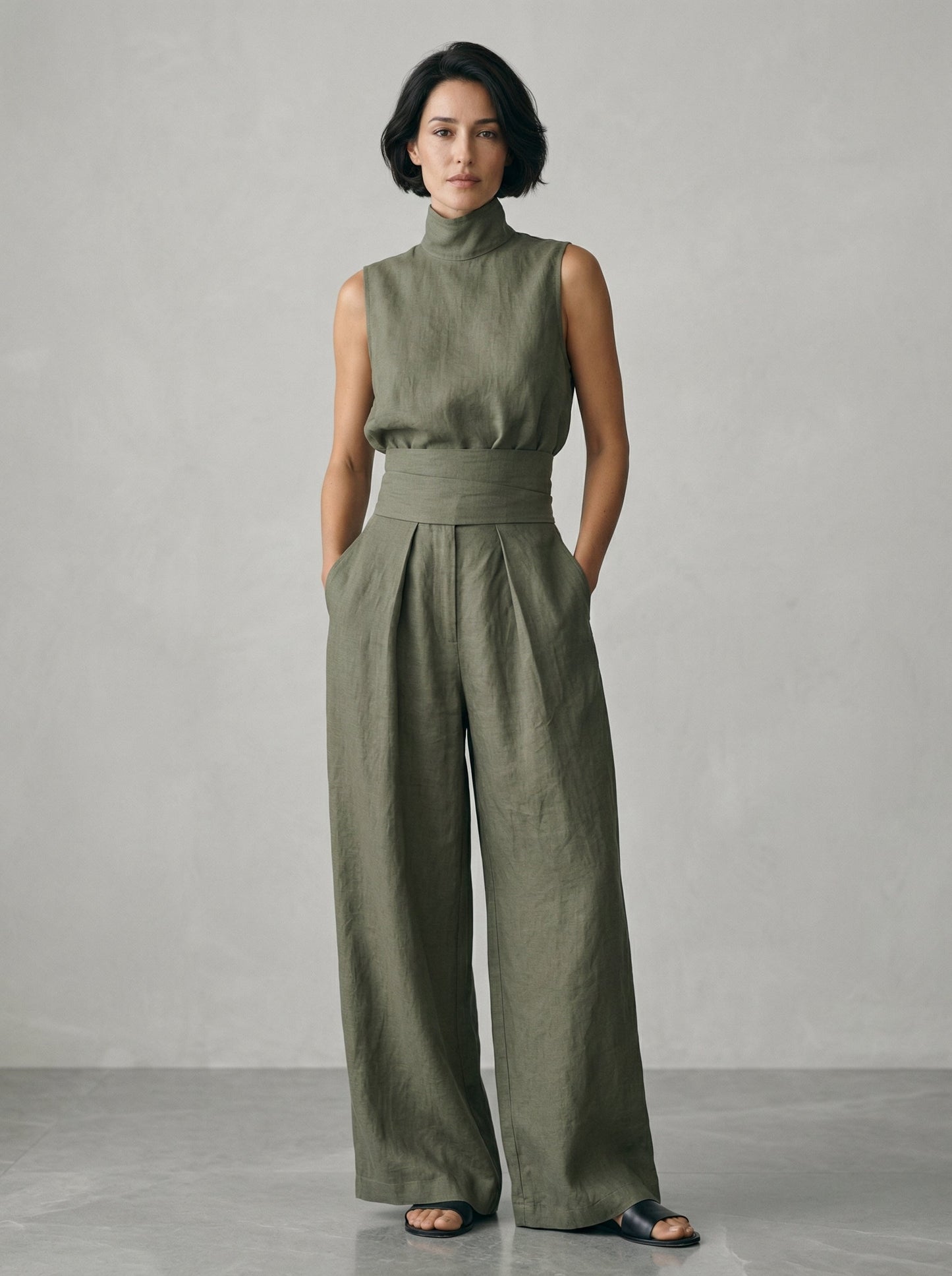 Echrad | Minimalist Sleeveless Top Set