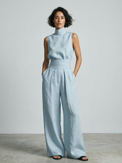 Niamh | Minimalist Sleeveless Top Set