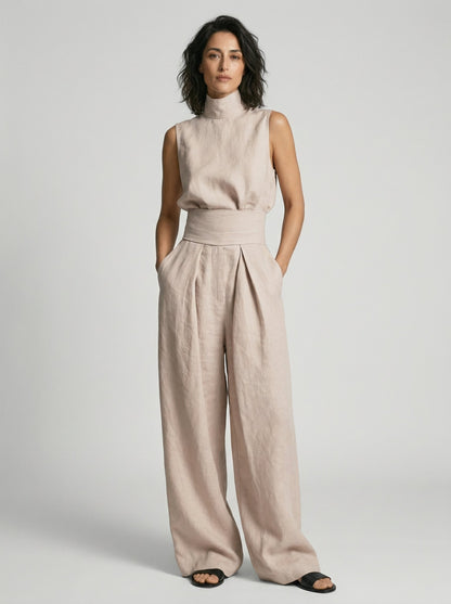 Niamh | Minimalist Sleeveless Top Set