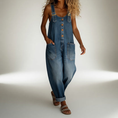 Bertille™ – Denim overalls, summer bohemian look