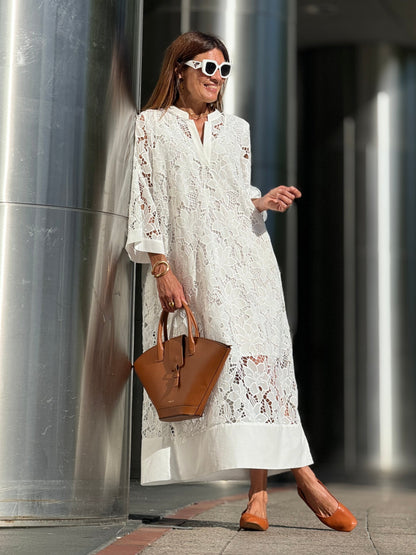 Crón | White Lace Dress
