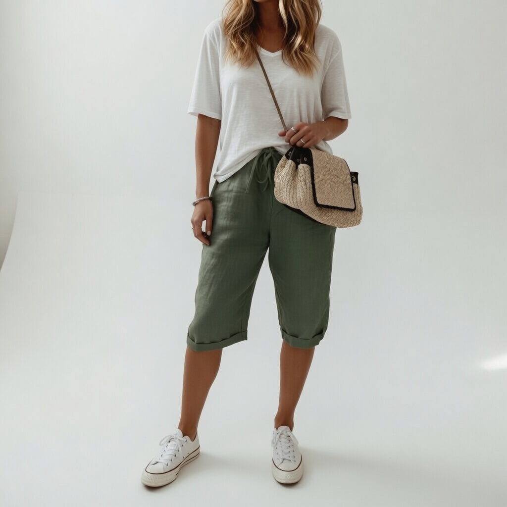 Fernande™ - Relaxed Cotton Summer Bermudas