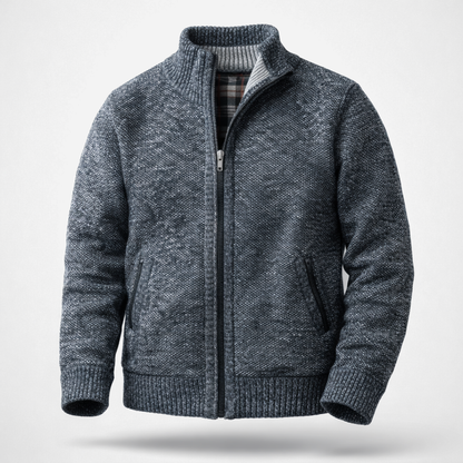 Zip Knit Cardigan | Refined Warmth with a Clean Edge