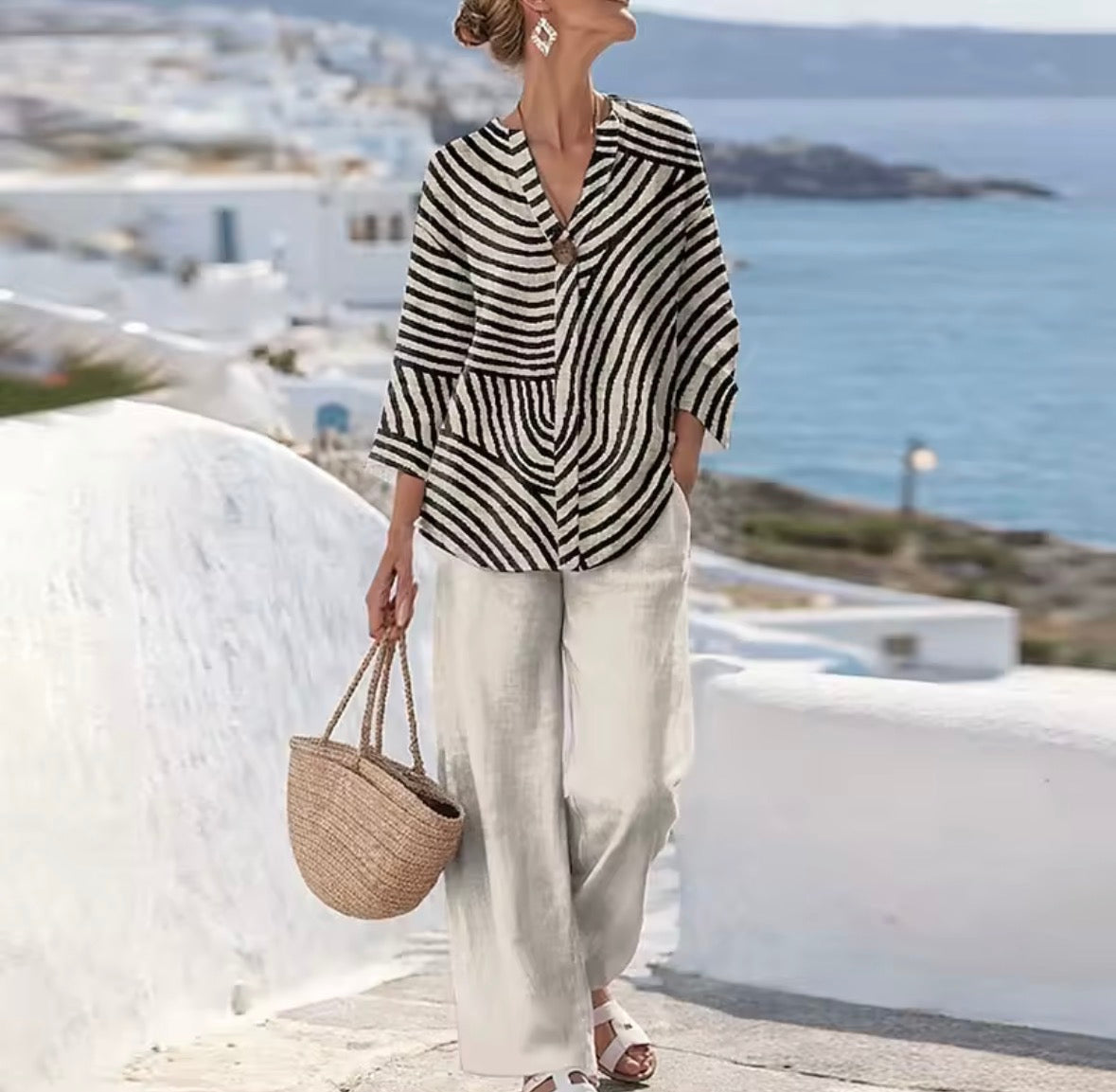 Iona | Refined Two-Piece Linen Set