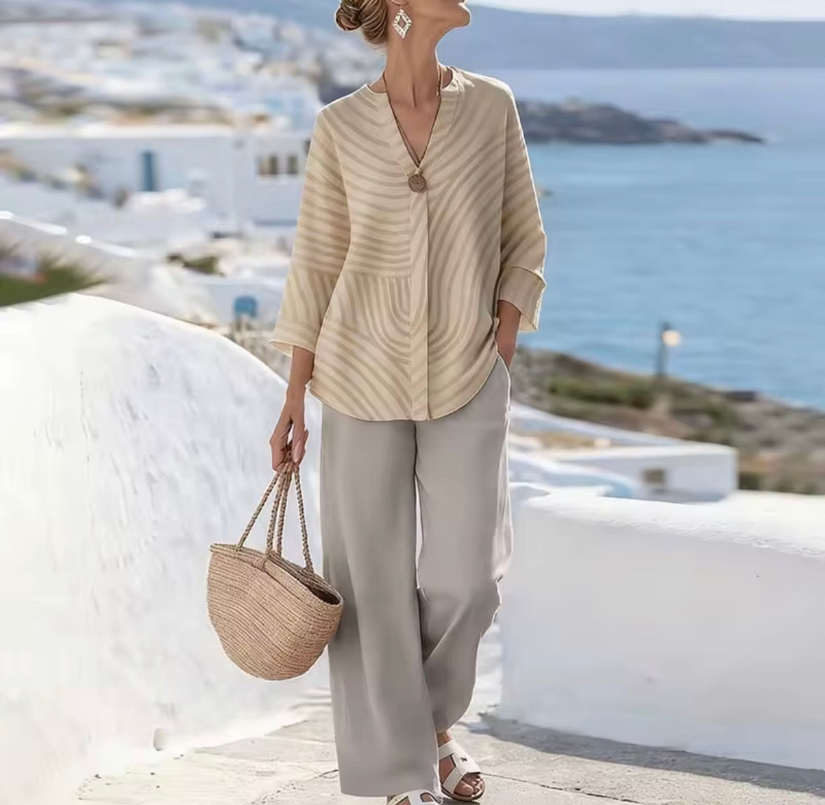 Fíona | Easy Two-Piece Linen Set