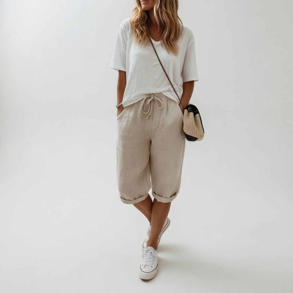 Fernande™ - Relaxed Cotton Summer Bermudas
