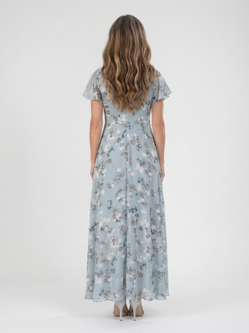 Saorla | Floral Chiffon Maxi Dress