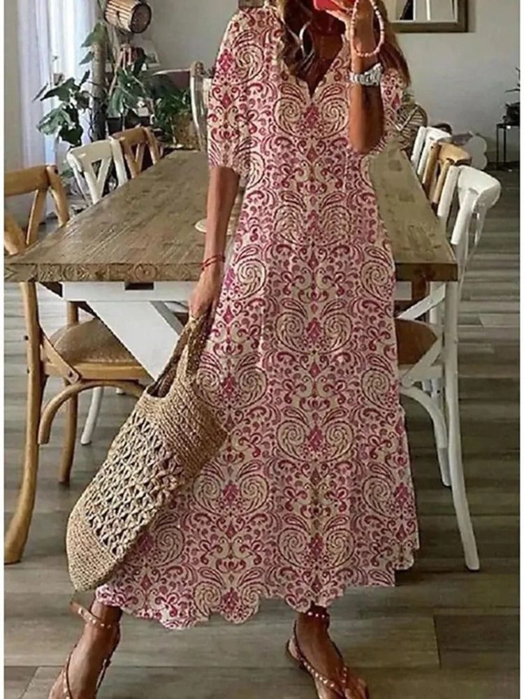 Élodie™ - Soft Floral Maxi Dress