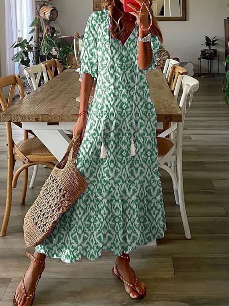 Élodie™ - Soft Floral Maxi Dress