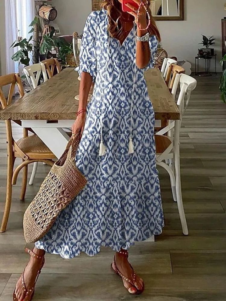 Élodie™ - Soft Floral Maxi Dress