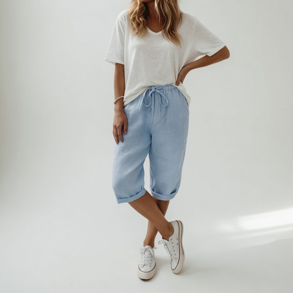 Fernande™ - Relaxed Cotton Summer Bermudas
