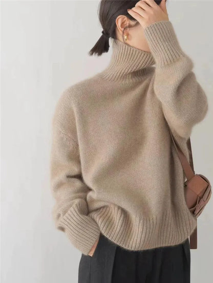 Isabella – High-necked cashmere jumper