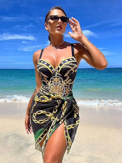Women's Swimsuit - Elegant Pareo Set
