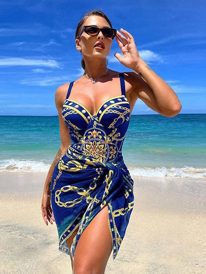 Women's Swimsuit - Elegant Pareo Set