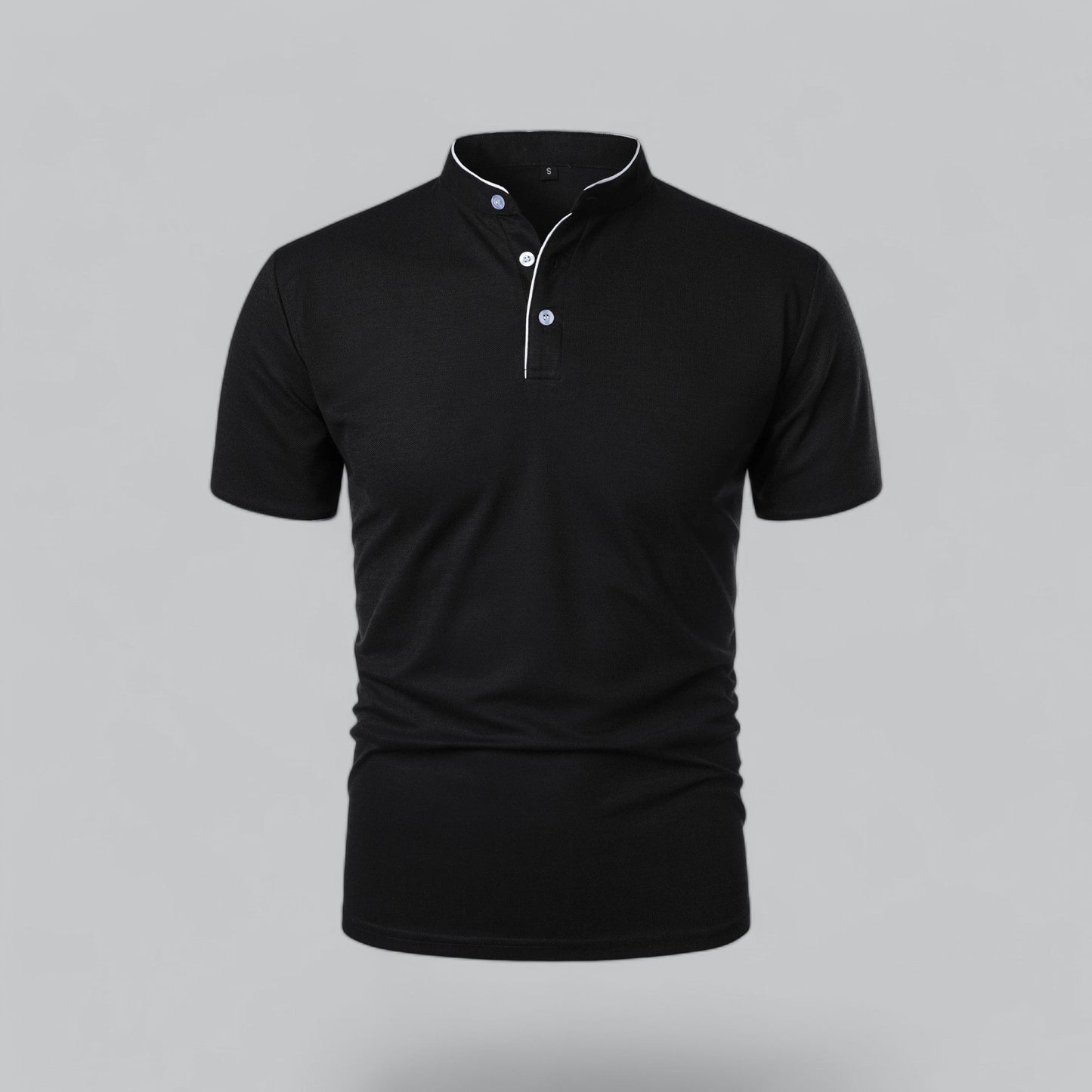Tadhg | Collarless Polo Shirt