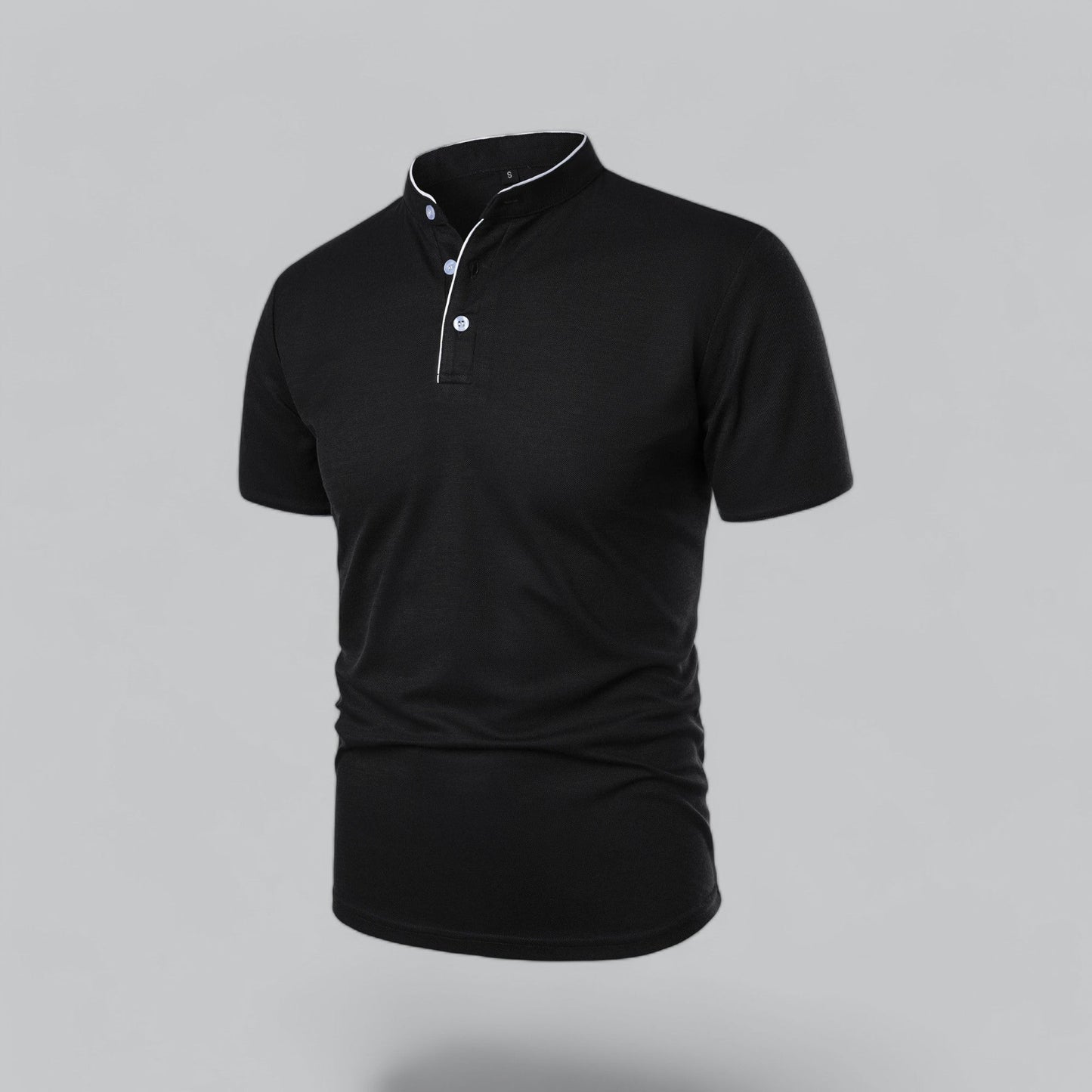 Tadhg | Collarless Polo Shirt