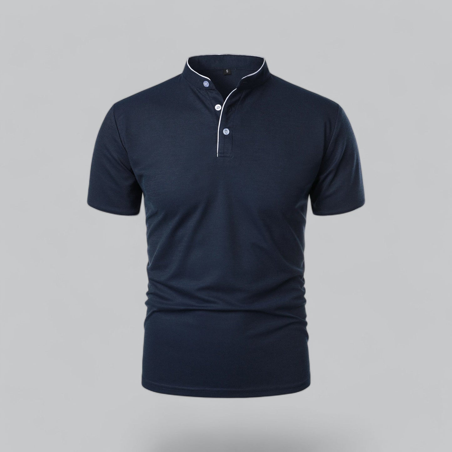 Tadhg | Collarless Polo Shirt