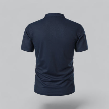 Tadhg | Collarless Polo Shirt
