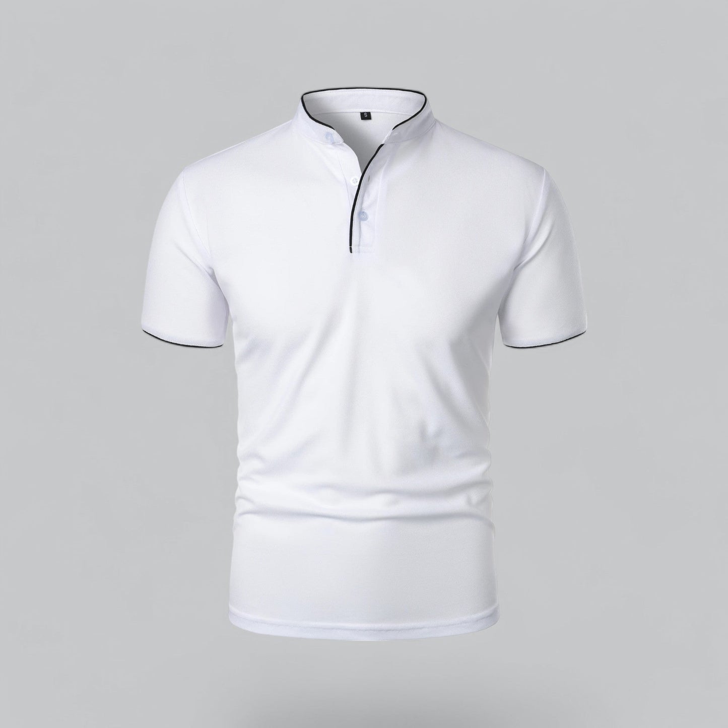 Tadhg | Collarless Polo Shirt