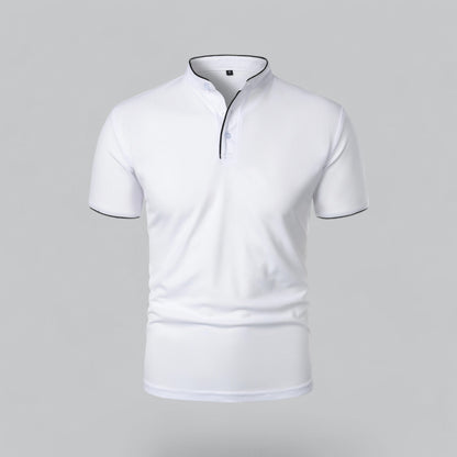 Tadhg | Collarless Polo Shirt