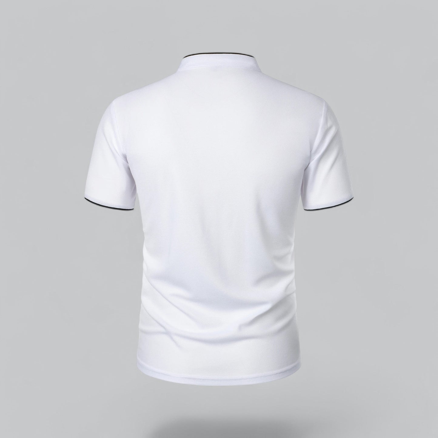 Tadhg | Collarless Polo Shirt