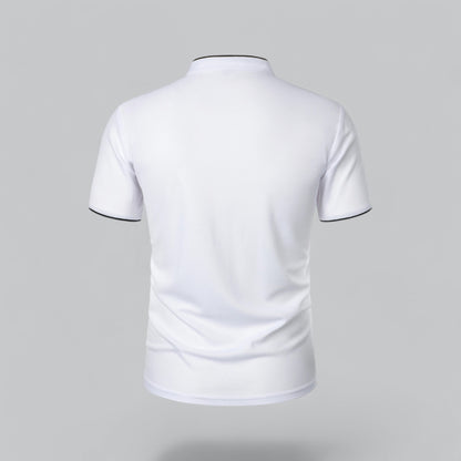 Tadhg | Collarless Polo Shirt