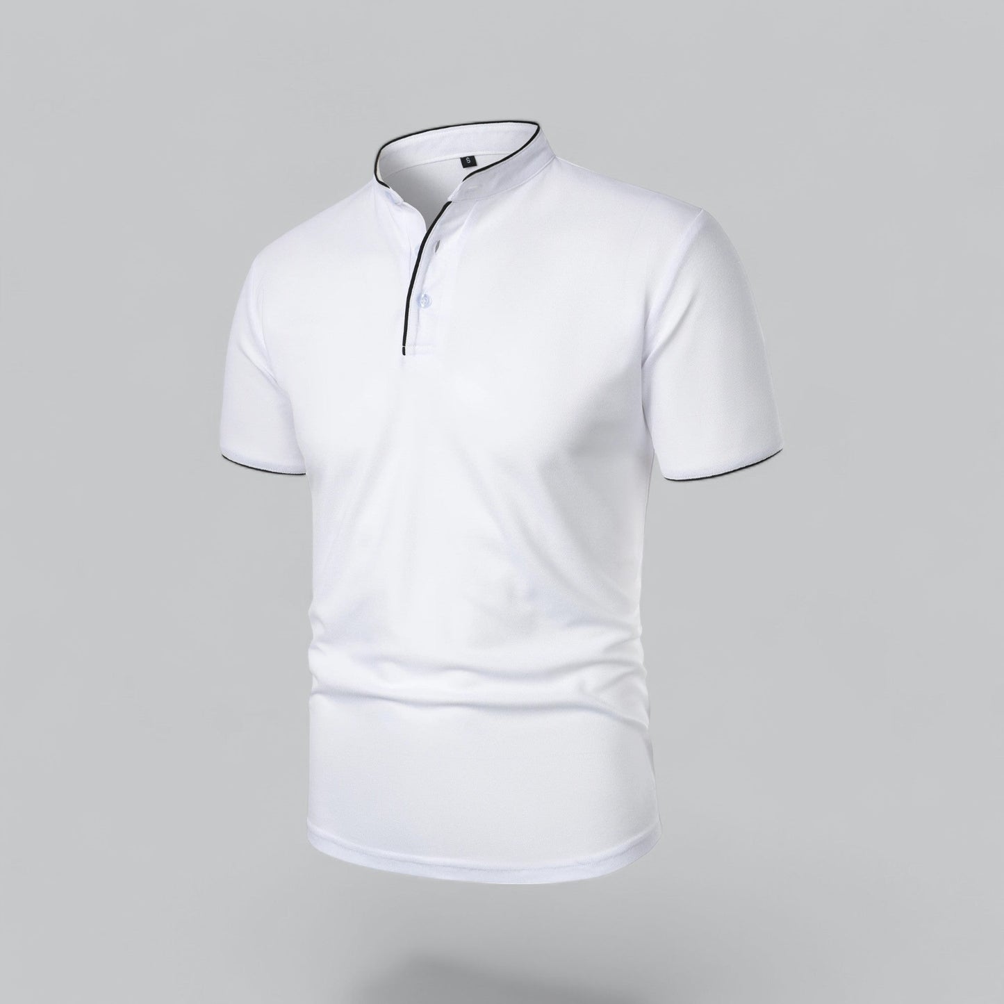 Tadhg | Collarless Polo Shirt