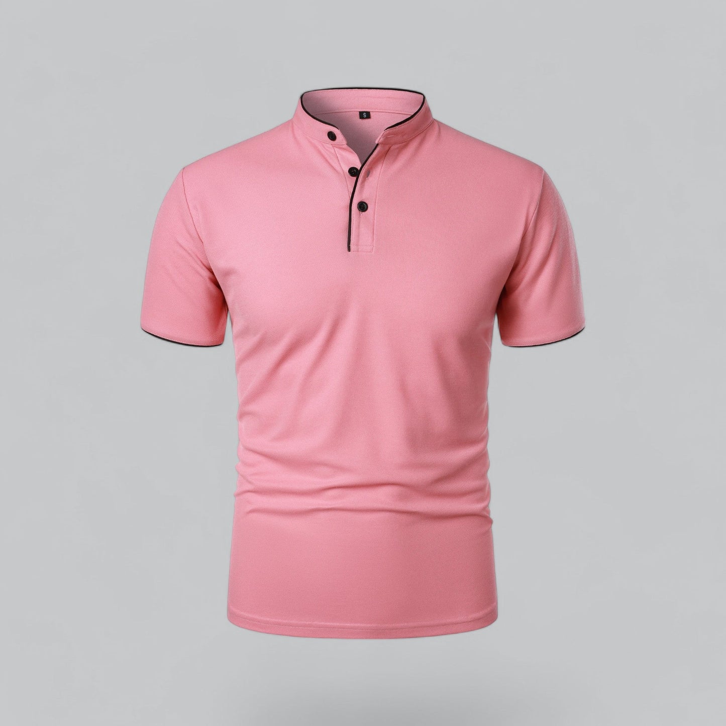 Tadhg | Collarless Polo Shirt