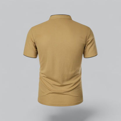 Tadhg | Collarless Polo Shirt