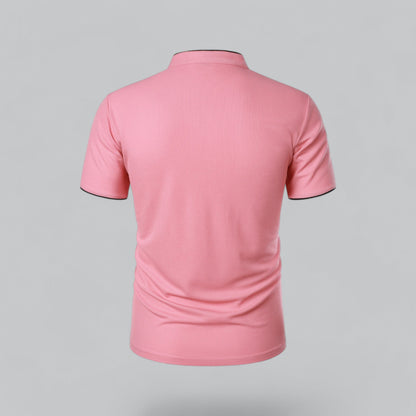 Tadhg | Collarless Polo Shirt
