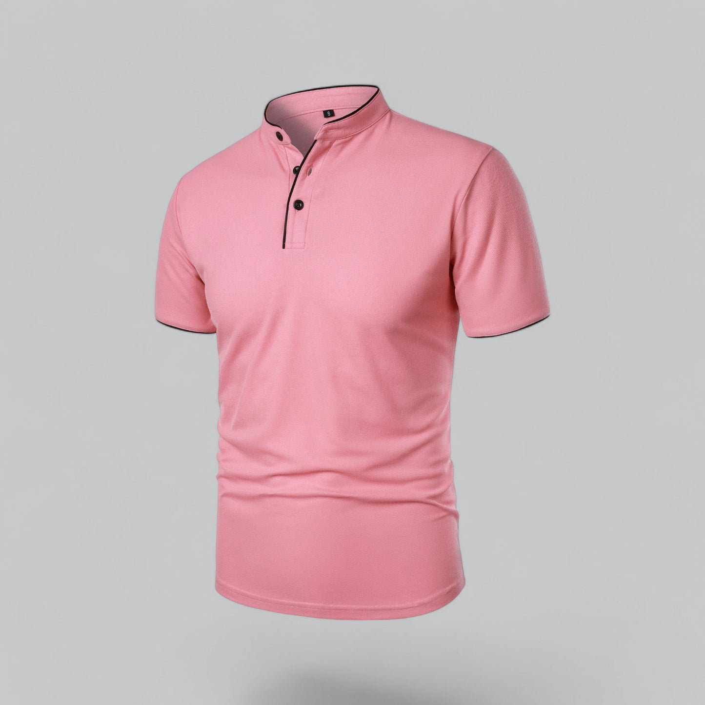 Tadhg | Collarless Polo Shirt