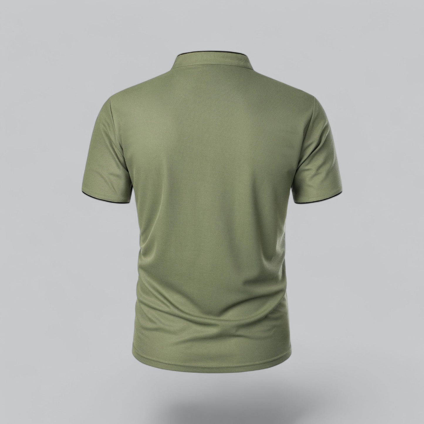 Tadhg | Collarless Polo Shirt
