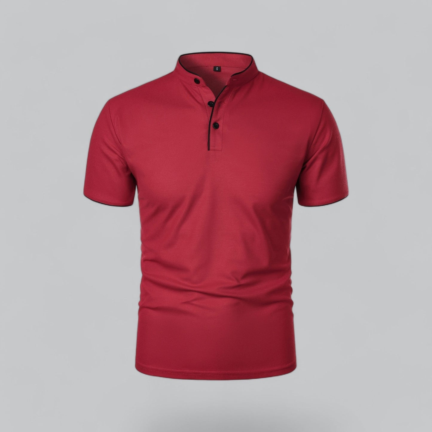 Tadhg | Collarless Polo Shirt