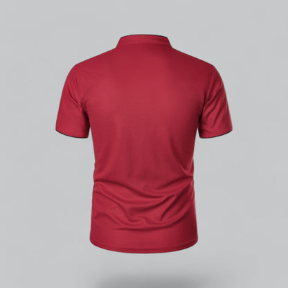 Tadhg | Collarless Polo Shirt