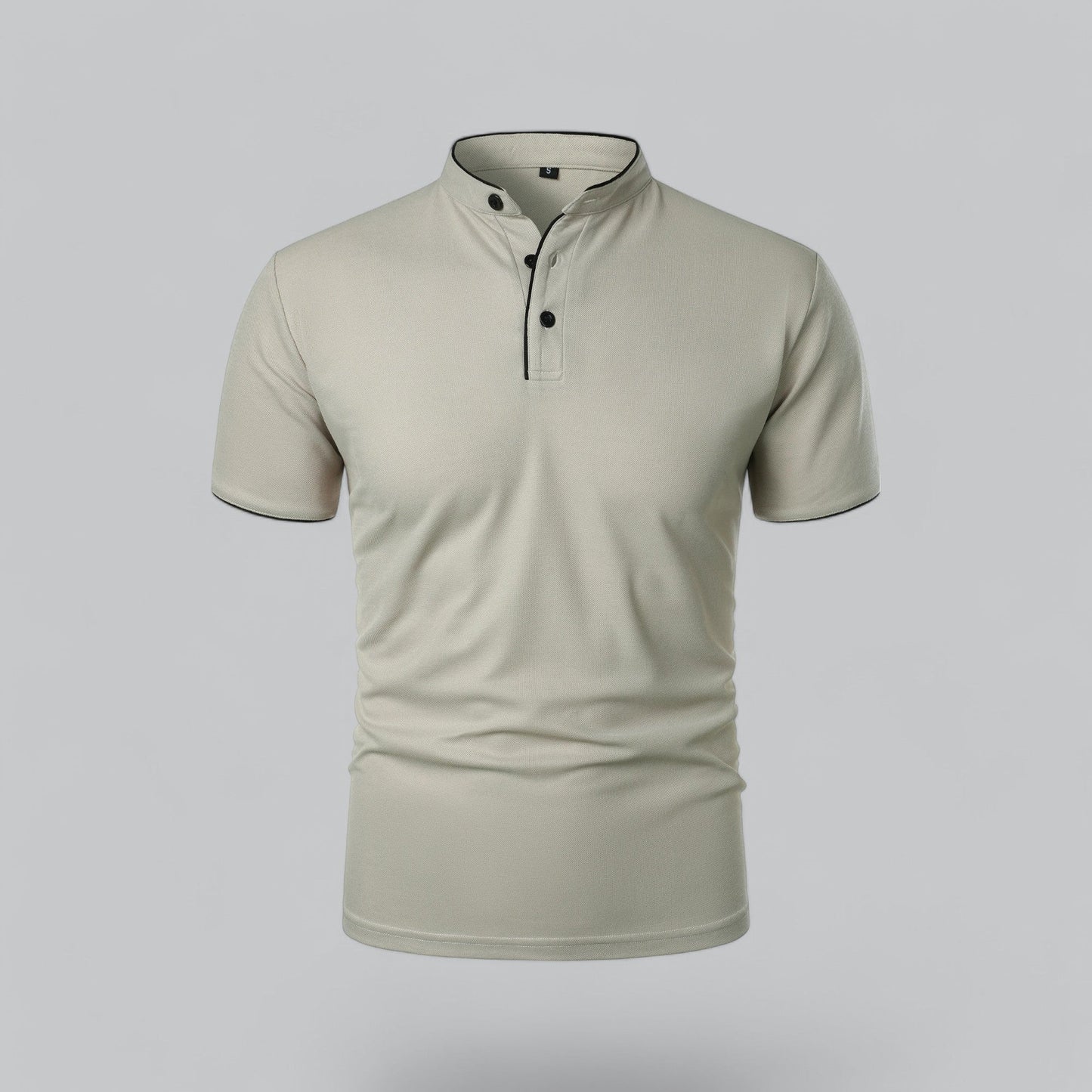 Tadhg | Collarless Polo Shirt