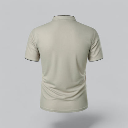 Tadhg | Collarless Polo Shirt